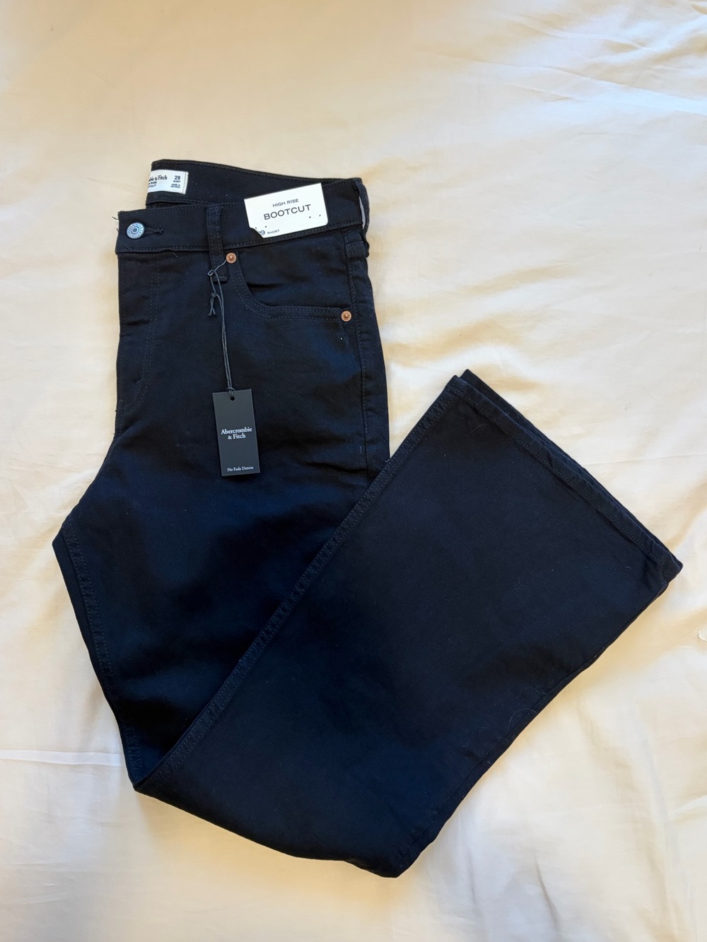 Abercrombie & Fitch Black High Rise Bootcut Jean
